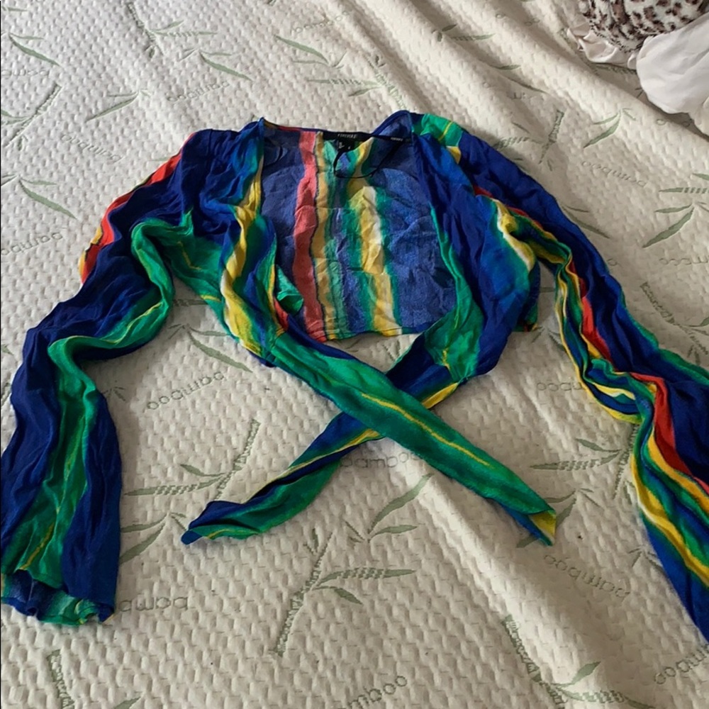 Forever 21 tie up shirt